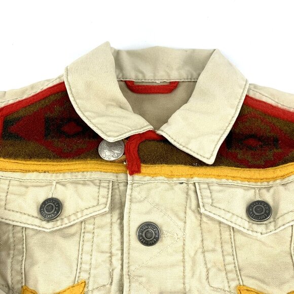 Baby Gap Jacket Indian Head Nickel Blanket 2-3T 100% Cotton - Picture 2 of 7